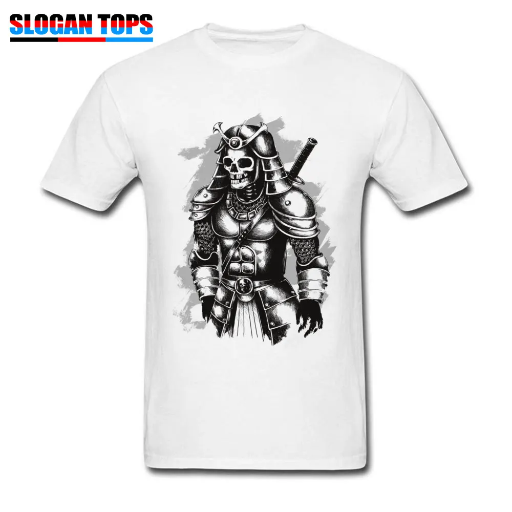 Hip hop The samurai warrior Short Sleeve VALENTINE DAY Tops Tees Discount Round Collar 100% Cotton Top T-shirts Men T Shirts The samurai warrior white