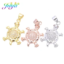 DIY для женщин и мужчин бусины браслеты для создания ожерелья и кулона материал микро паве Циркон Черепаха Подвески Аксессуары