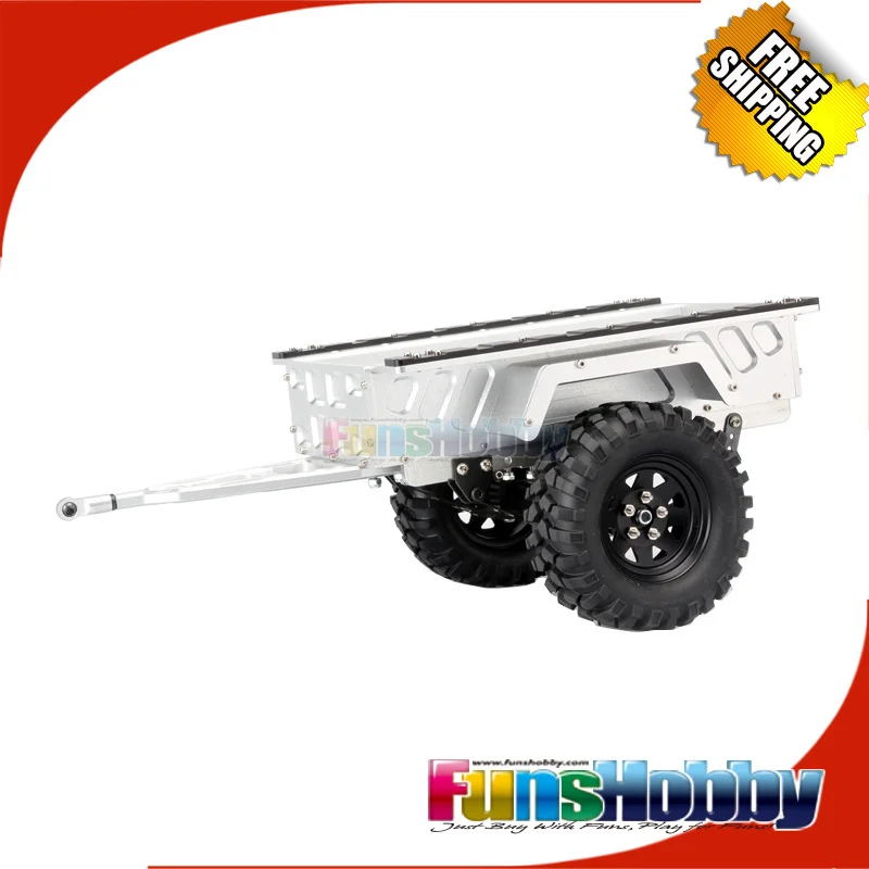 

MHPC 1:10 Scaled Car Flatbed Trailer for Crawler/SCX10/ CC01/ F350/ Hilux/ 90034/ RC4WD /D90 Cod.FH31000