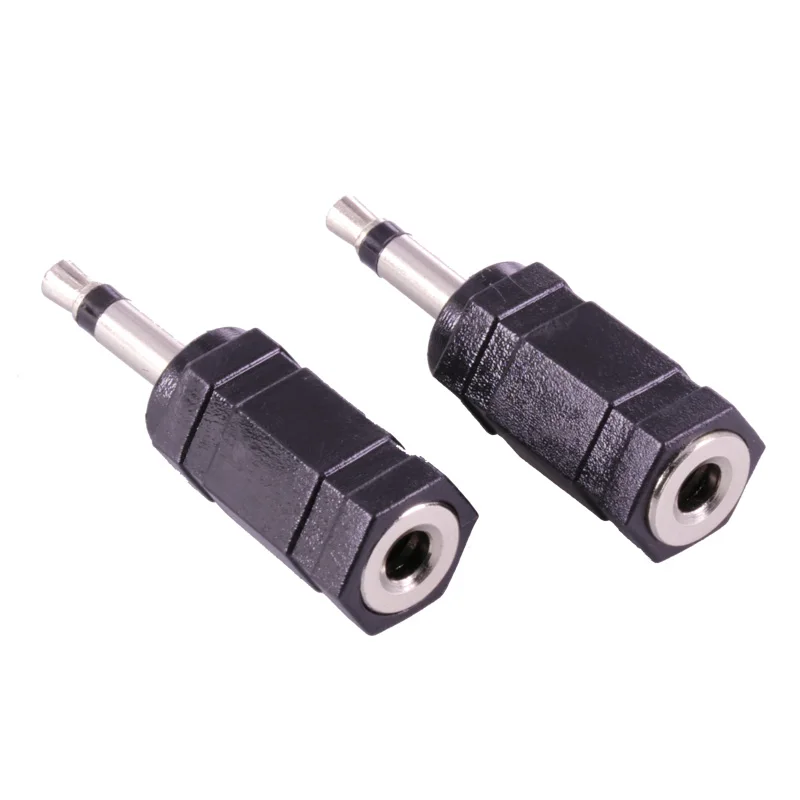 100pcs lot 3 5mm Mono Plug to 3 5mm Mono Jack Male to Female 3 5mm Audio Adapter 3 5mm Earphone Headphone Adapter