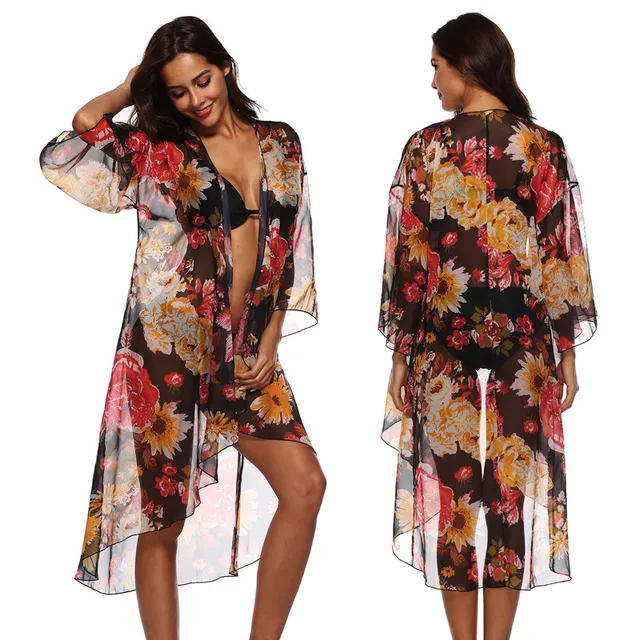 Best Offers Women Floral Print Beach Cover Up Dress Sarongs Cover-up Girls Cardigan Swimwear Bobe de Plage Pareo Beach Tunic Bathing Suit Best Offers Women Floral Print Beach Cover Up Dress Sarongs Cover-up Girls Cardigan Swimwear Bobe de Plage Pareo Beach Tunic Bathing Suit