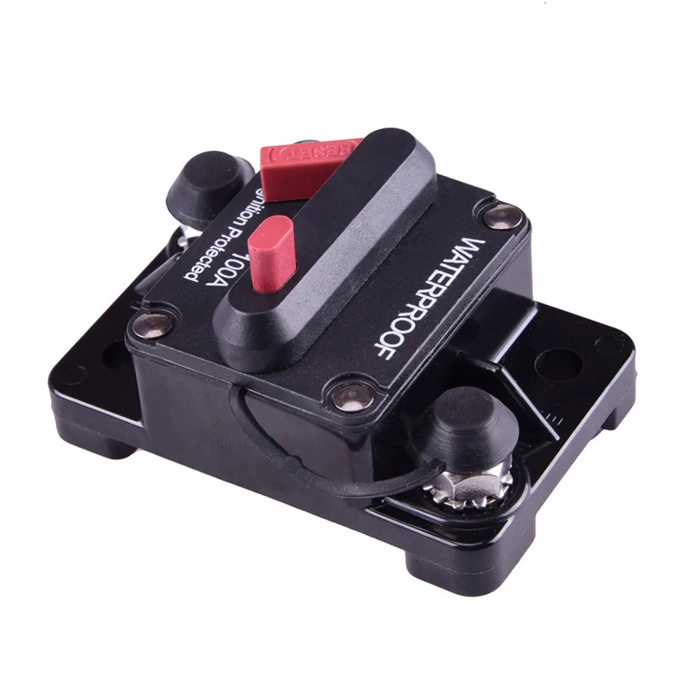 12V Inline Auto Boat Waterproof Circuit Breaker Protection 100 AMP Fuse Manual Reset Switch Marine 2016-in Car Switches & Relays from Automobiles ...