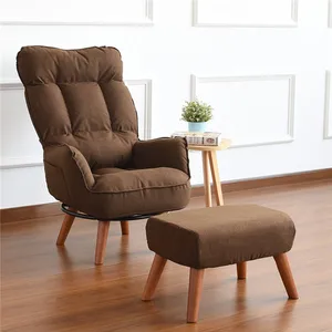 Contemporary Swivel Accent Arm Chair Home Living Room Furniture Reclining Folding Armchair Sofa Low Swivel Chair For Elderly