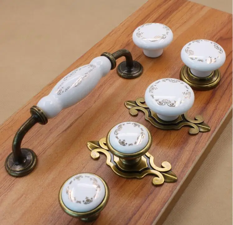 Vintage Ceramic Cupboard Handles and Knobs Drawer Pulls and Knobsin