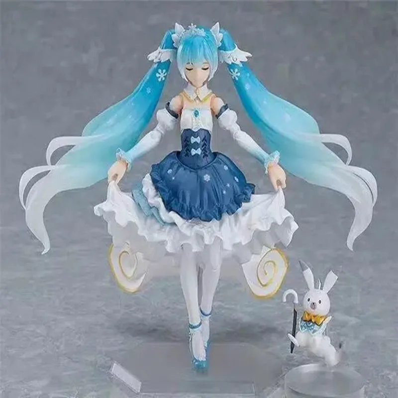 Miku EX-054 10th anniversary Snow Hatsune подвижное лицо ПВХ Фигурки Коллекция Модель игрушки подарок