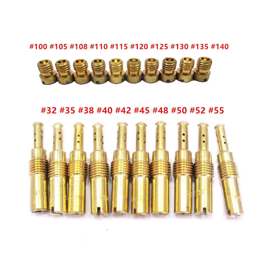 

20 Pcs Terminals Carburetor Main Jet kit Set Slow/Pilot Jet for PWK Keihin OKO CVK ALI88