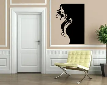 

Profile Sexy Woman Body Outline Decor Wall Art Mural Vinyl Decal Sticker