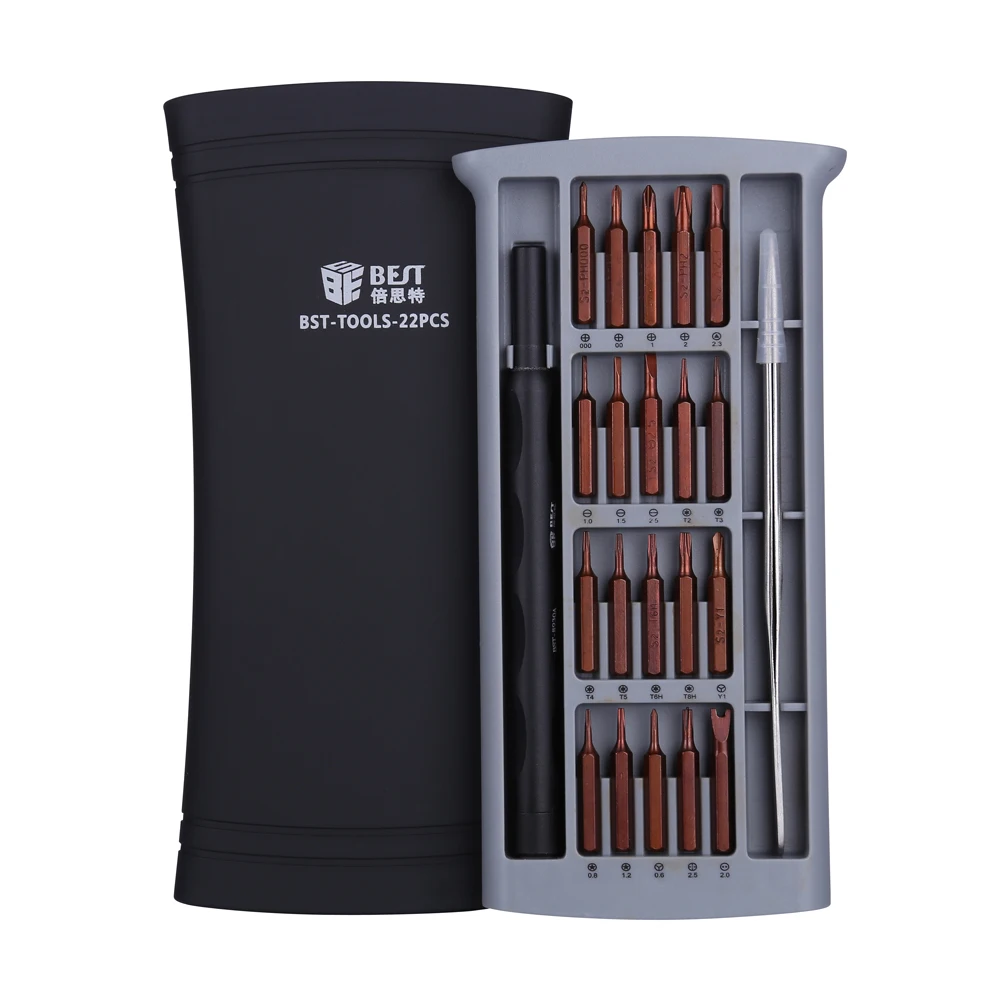 Meilleur 22 en 1 Précision Magnétique Jeu de Tournevis Tournevis Y 0.6 Tournevis pour iPhone X 8 7 6 s 6 5 Mac Ordinateur Portable Téléphone Outils De Réparation