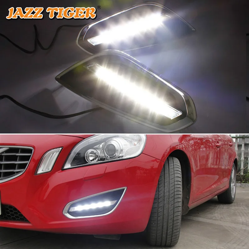  JAZZ TIGER Auto Light-Off Function Waterproof 12V Car LED Daytime Running Light LED DRL Lamp For Vo - 32788826222