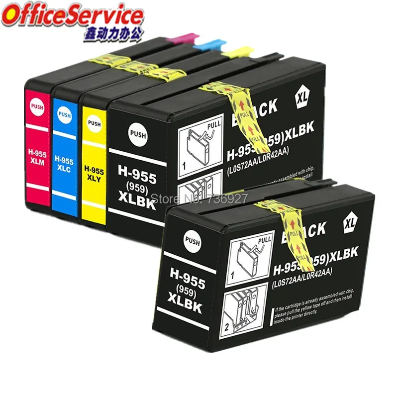 955 955XL совместимый чернильный картридж для HP955XL костюм Officejet Pro 8725 8727 8730 8740 7740 8210 8218