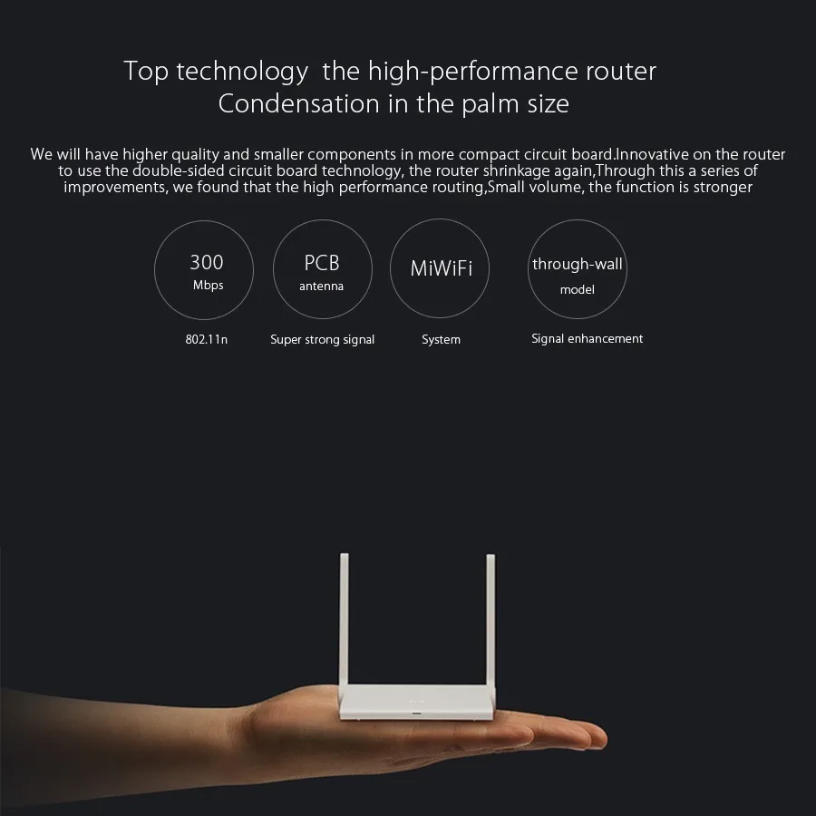 Английское приложение, Xiaomi Youth, Wifi роутер, портативный, мини размер, умный роутер, поддержка Throughwall, модель 2,4G для дома и офиса