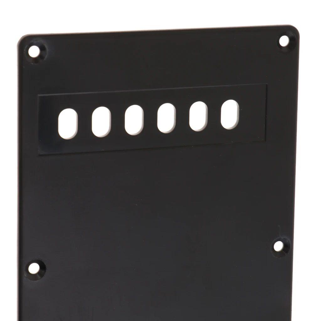 6 Hole Guitar Tremolo Cavity Back Cover Backplate + Neck Plate + 50pcs Pickup Mounting Screws Set