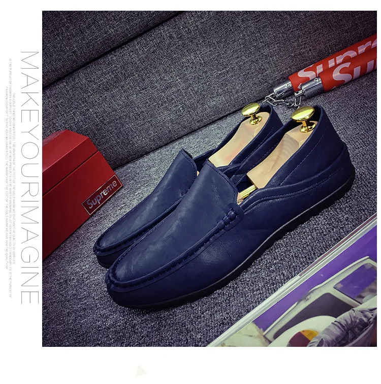 Size 36-44- Men's Shoes- Fashion Brand Men's Love Shoes- Spring Autumn- Soft Shoes Men's Leather -Walking Shoes- Leisure Driving Men's Flats (31)