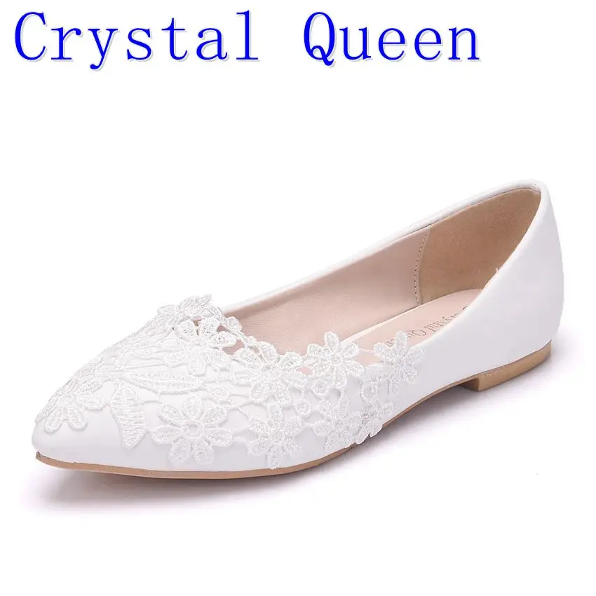 white flats for women