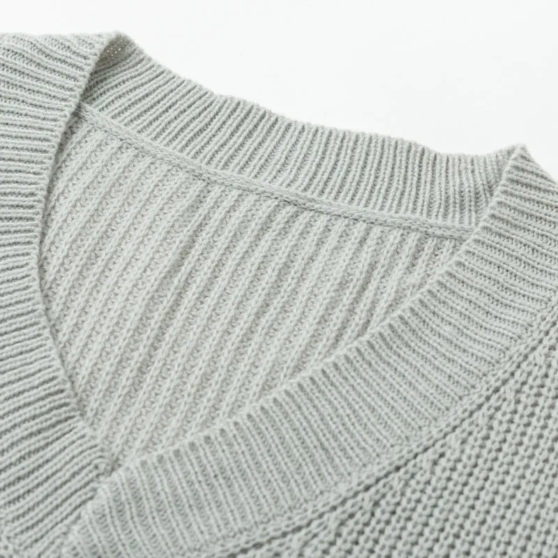 Женский осенний свитер с v-образным вырезом размера плюс, зима, пэчворк, свободный рукав-фонарик, уличная одежда, полосатый джемпер, Женский пуловер