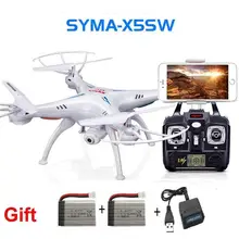 newest RC Drone SYMA X5SW 4CH 2.4G FPV with 2.0MP HD camera WiFi RC Quadcopter 6-Axis syma x5c upgraded version gift 2 battery