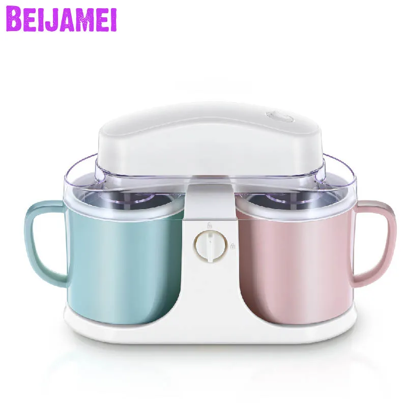 

Beijamei Electric Automatic Frozen Fruit Ice Cream Machine Kitchen Tools 1L Household Children Ice Cream Making