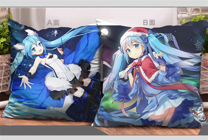 Amellor декоративные подушки 43x43 см Hatsune Miku Мультяшные подушки аниме-Подушка Мягкие двухсторонние напечатанные рождественские подарки подушка - Цвет: 20