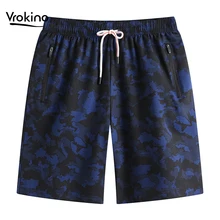 Мужские повседневные шорты с принтом летние новые стильные дышащие удобные Стрейчевые свободные мужские шорты большого размера 6XL 7XL 8XL