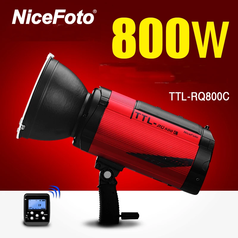 NiceFoto ttl-RQ800C ttl 2 4G Беспроводной GN78 вспышка для фотокамер Speedlite HSS 1/8000 S студия