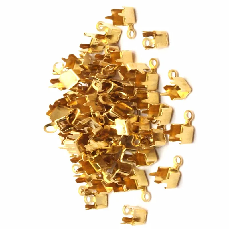 250pc.. Crimp Ends for Rhinestone Chain, SS18 Rhinestone Chain