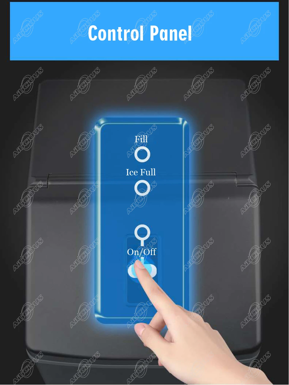 HZB20F/20FA Electric Cube Ice Maker 25KG/24H day Ice Cube Making Machine 220V 110V Small Business Home Use