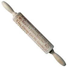 1 шт. 1,3 мм Глубокий паз тиснение Выгравированная деревянная Скалка 35 см Длинная Деревянная фигурка выпечки бисквит Печенье Тесто коврик для ролов