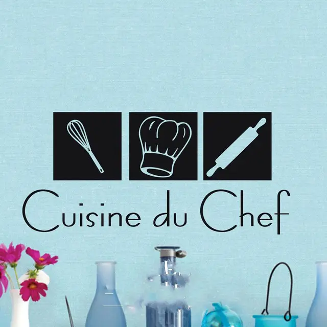 Speciale cucina du chef stickers murali autoadesivi della parete ... Speciale cucina du chef stickers murali autoadesivi della parete ...