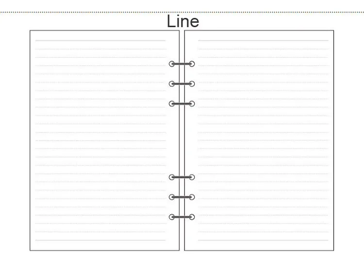 13 A5 A6 A7 Woodfree Printing Paper Planner Inner Pages For Filofax Creative Office Notebook Spiral Filler Papers Binder Inner Page