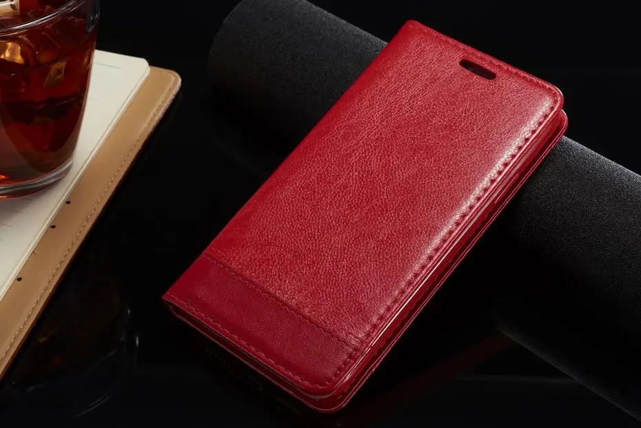 Desyner чехол для samsung galaxy S6 S7 S8 Edge Plus Note для девочек от 5 до 8 лет Магнитный кожаный чехол-бумажник чехол для телефона чехол личи кожного покрова чехол s сумка - Цвет: Red