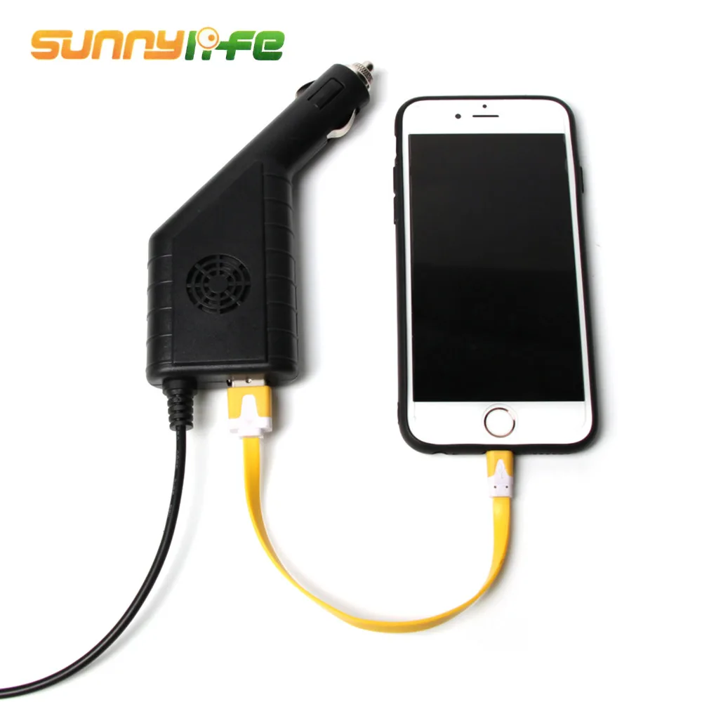 SUNNYLIFE одно для двух зарядное устройство автомобиля с usb адаптер DJI Mavic Air Drone