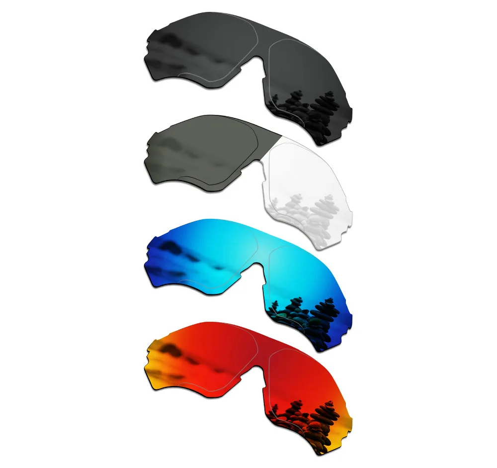 SmartVLT 4 Pieces Polarized Sunglasses Replacement Lenses for Oakley EVZero Range - 4 Colors