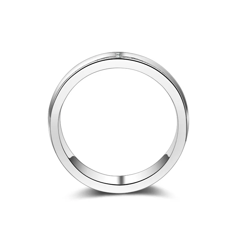 Vecalon Ювелирная Свадебная лента кольцо для мужчин wo для мужчин 5A Циркон cz серебро 925 пробы мужское обручальное модное кольцо для пальца аксессуары