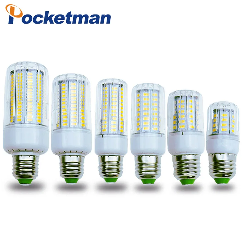 Светодиодный светильник E27 E14 5730 SMD 220 В точечный светодиодный Домашний Светильник