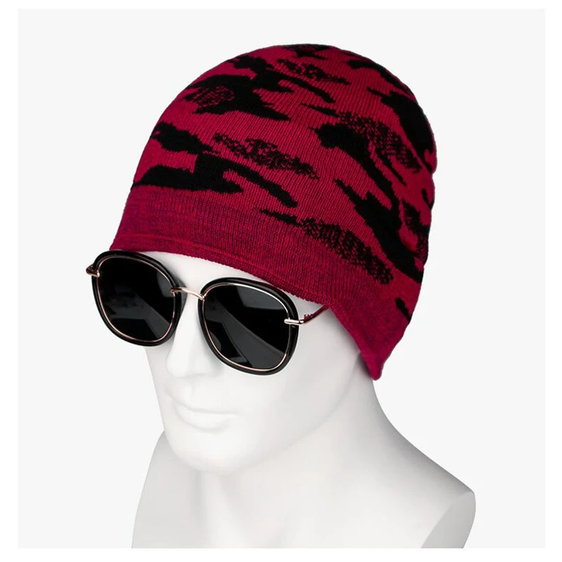 Winter Warm Camouflage Hats For Men Military Camo Snowboard Skiing