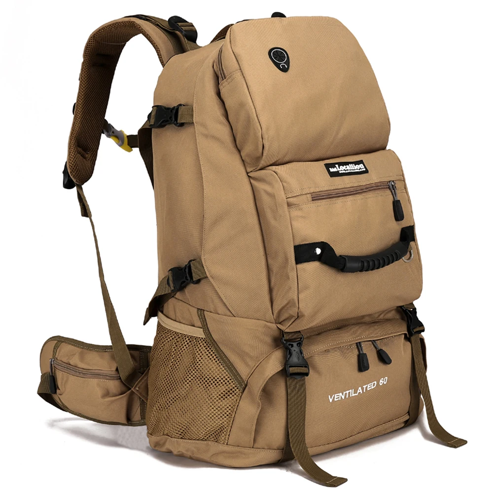 

LOCAL LION Outdoor Waterproof Backpack Men Sports Climbing Bag 60L Big Capacity High Quality Camping Hiking Rucksack HT063