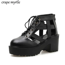 platform shoes high heels gladiator sandals women summer shoes ankle strap heels lace up black heel sandals strappy heels YMA837 цена platform shoes high heels gladiator sandals women summer shoes ankle strap heels lace up black heel sandals strappy heels YMA837 цены онлайн