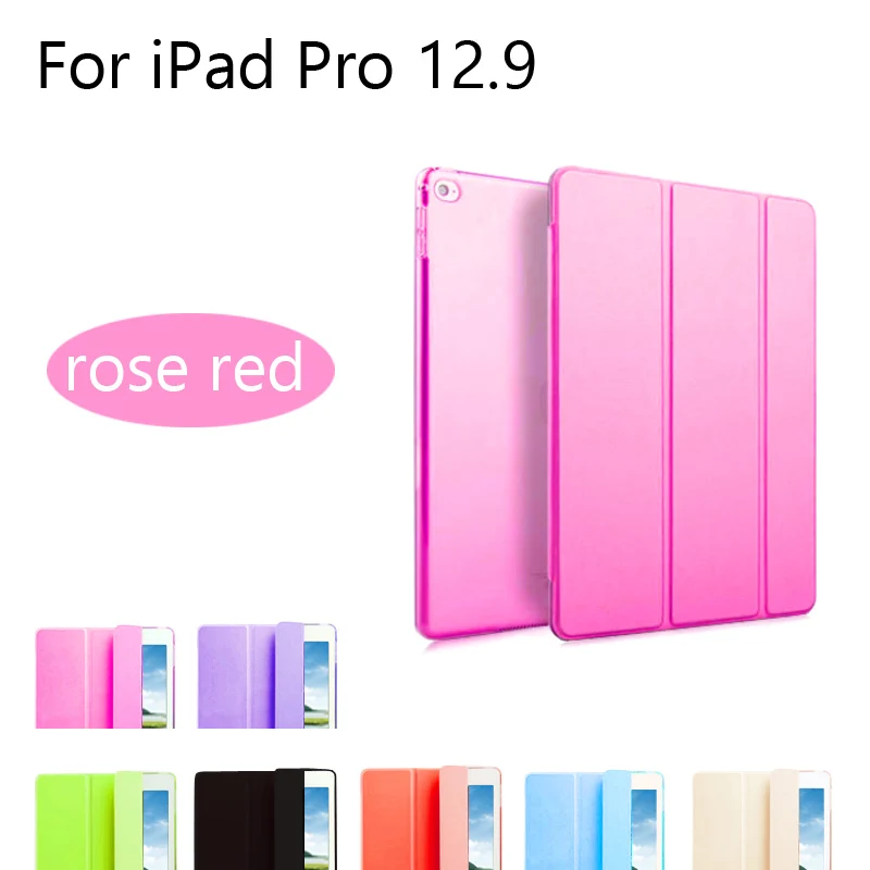 

Case for iPad Pro 12.9 , Leather Front Cover+ TPU Stand color Auto Sleep Smart case for A1584 A1652