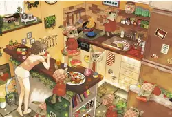 Кролик кухня деревянные головоломки 1000 шт. ersion бумага головоломки взрослых детские развивающие игрушки