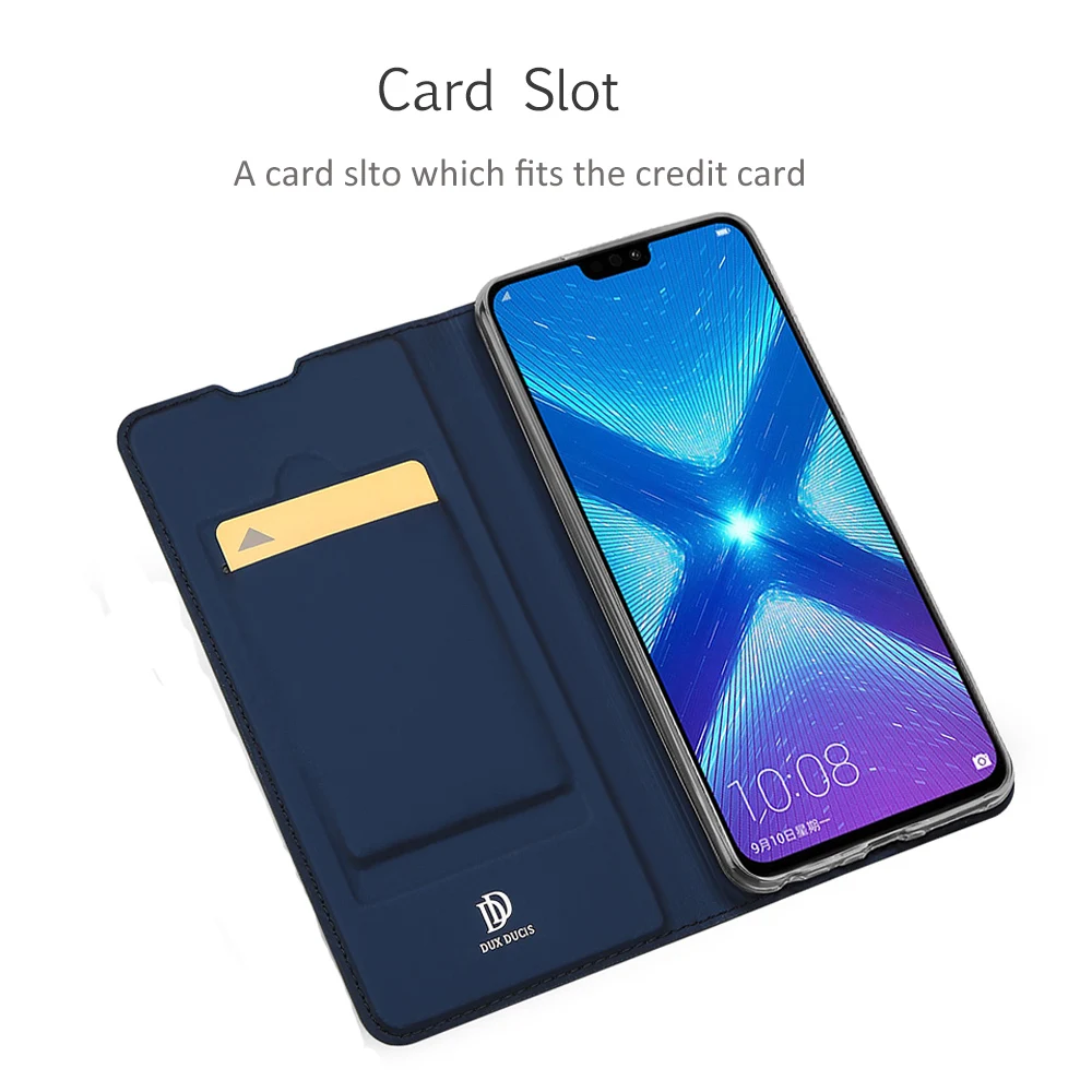 Huawei Honor 8X чехол DUX DUCIS Роскошный кожа флип Чехлы для huawei кожаный на 8 X Honor8X 6 5