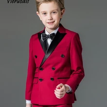 Свадебные костюмы для мальчиков двубортный костюм вечерние костюмы для выпускного вечера для мальчиков комплект из 2 предметов на заказ