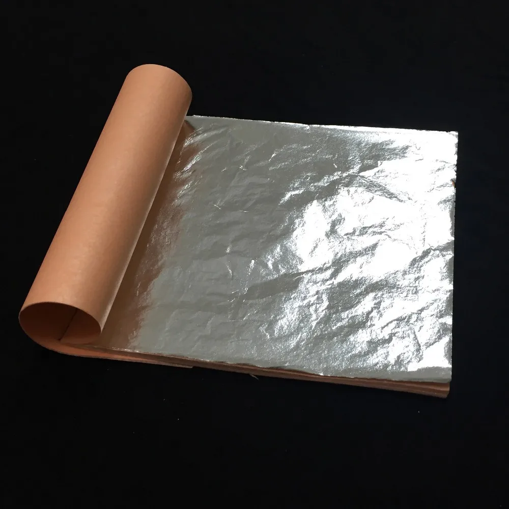 Italian Copper Leaf Imitation gold silver Leaf for Gilding Furniture  14x14cm Craft decoration 500 sheets per pack - AliExpress