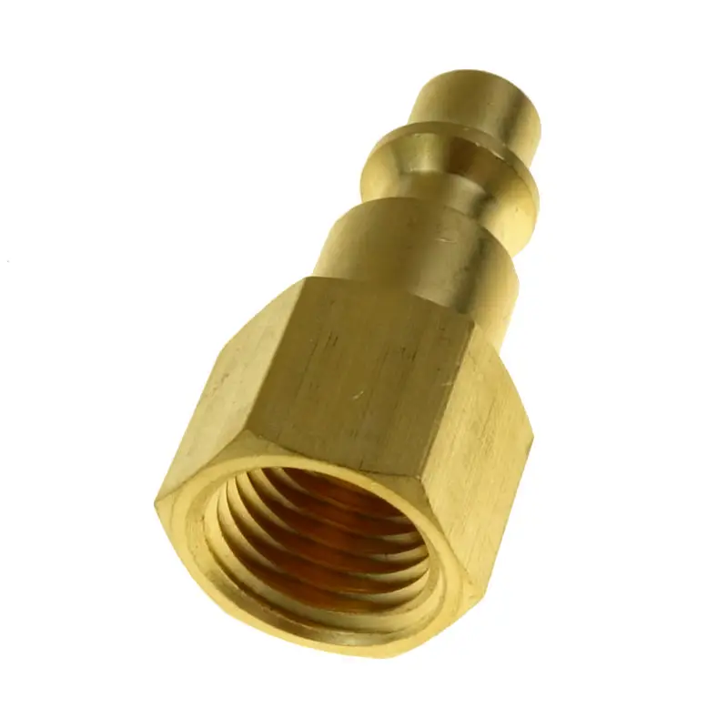 10pcs  Brass Quick Coupler Set Solid Air Hose Connector Fittings 1/4" NPT Tools 