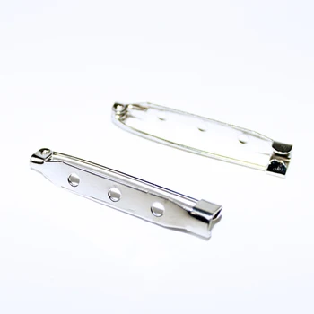 

Metal Rhodium Color 15/20/25/30/35/38mm Length Safety Women Fashion Brooch Pins DIY Findings Accessories