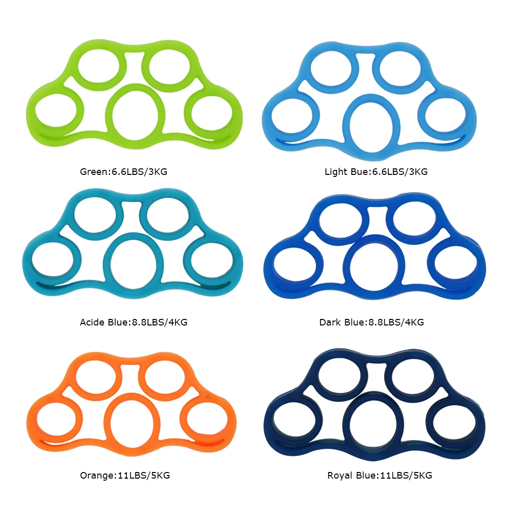 Silicone Ring 3 Levels Finger Hand Grip Ring Gripper Strengthener