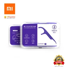 Xiaomi Soocas зубочистки зубная нить лента скребок 3 в 1 Xiaomi Soocare Чистящая профессиональная зубная нить 50 шт. зубочистки