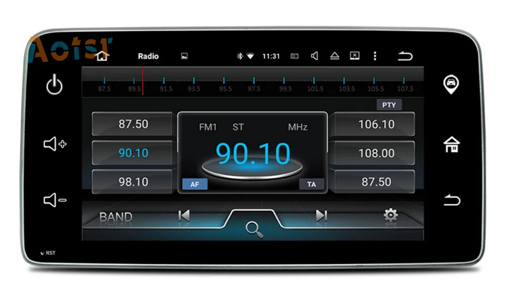 9 Inch 4 Core Android 7.1 Car Radio GPS Navigation Multimedia Stereo For Mercedes Benz Smart 2015 2016 2017 Car NO CD DVD Player