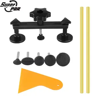 

PDR Tools Dent Pulling Bridge Tool For Repair Car Suction Cups Tool Kit and Glue Sticks For Car Dent Repair Auto Puller Bridge