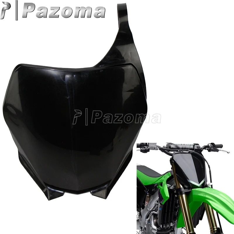 

Motocross Dirt Bike Off Road Plastic Front Number Plate Black Name Fairing For Yamaha YZ125 250 250F 450F WR250F 450F 2006-2014