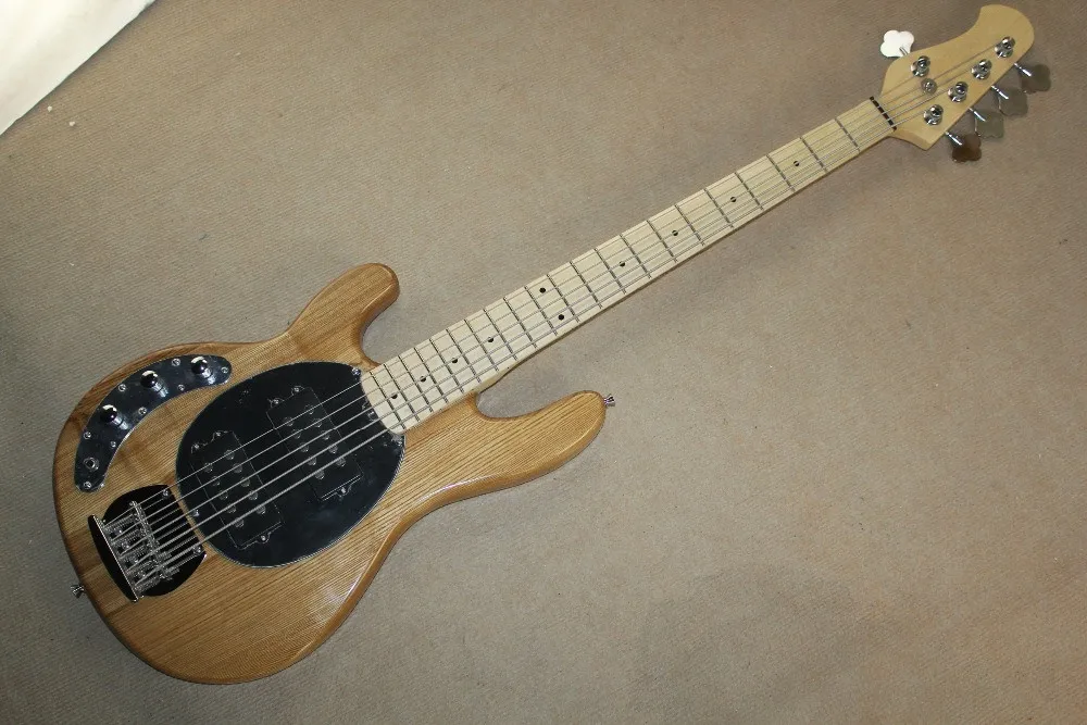 2016 new + factory + left handed Music Man bass natural wood lefty